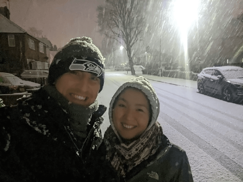 AnthonyAndSayakaInTheSnow